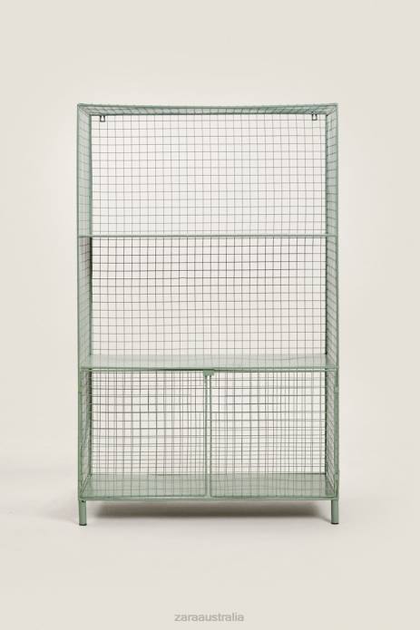 Metal Bookcase With Doors 822X1592 Zara Accessories Unisex Green