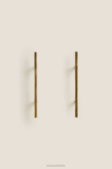 Long Metal Pull Tab (Pack Of 2) 822X1746 Zara Accessories Unisex Golden