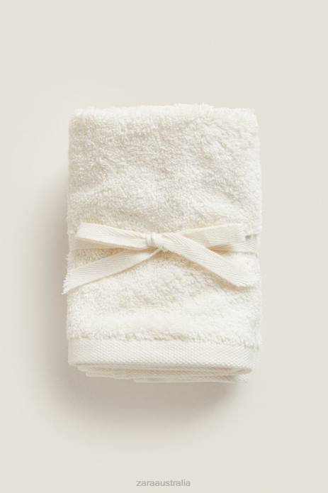(Pack Of 3) Premium Cotton Towels 822X1726 Zara Accessories Unisex Ivory
