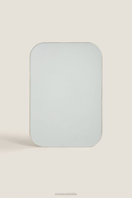 Round Frame Mirror 822X1700 Zara Accessories Unisex Matte Silver