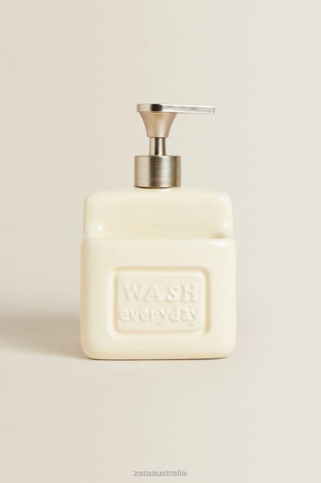 Dish Soap Dispenser With Storage 822X1786 Zara Accessories Unisex Cream