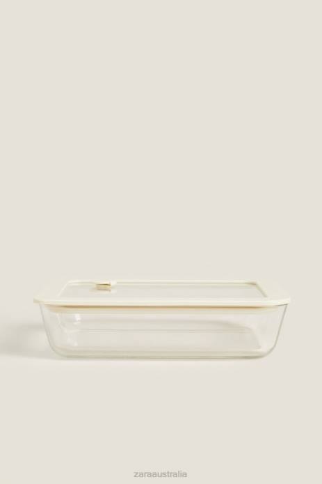 Airtight Container 23.67 Oz 822X1691 Zara Accessories Unisex Cream