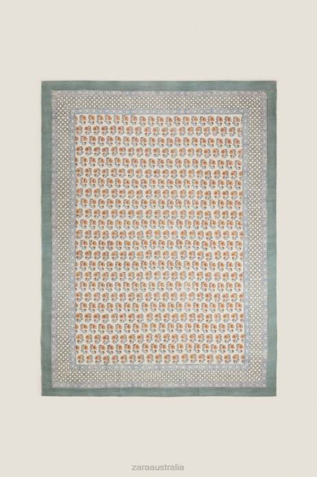 Block Print Rug 822X1639 Zara Accessories Unisex Peach