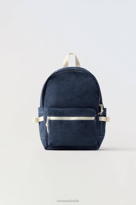 Denim Backpack 822X1533 Zara Accessories Kids Denim Blue