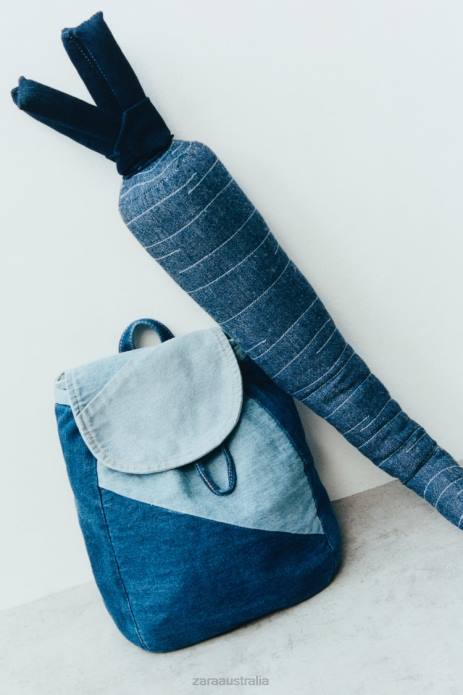 Denim Backpack 822X1553 Zara Accessories Kids Blue