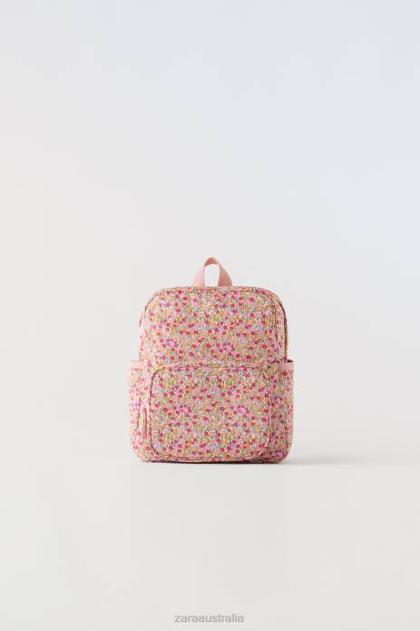 Floral Backpack 822X1570 Zara Accessories Kids Pink