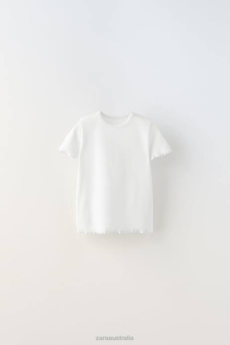 Basic Ribbed Tank Top 822X1571 Zara Clothing Kids White