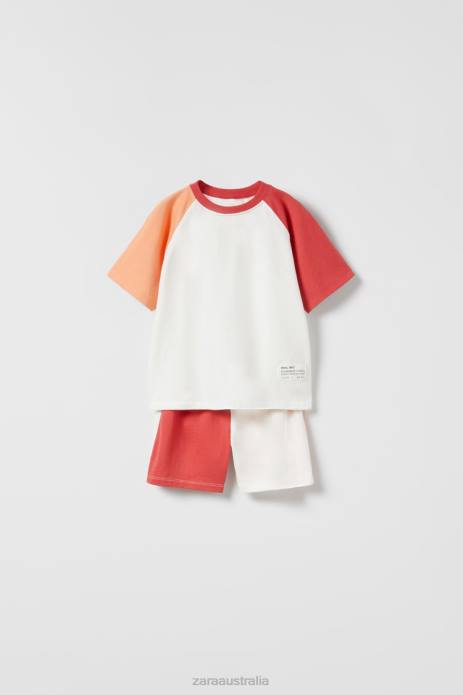Contrast Jogging Set 822X1548 Zara Clothing Kids Red