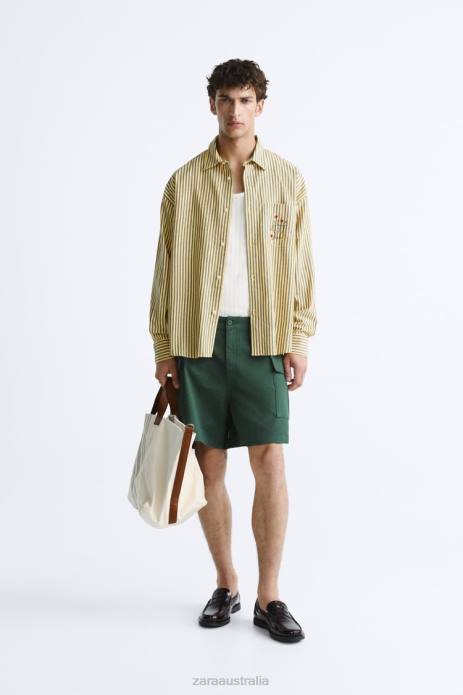 Canvas/Leather Tote Bag - Limited Edition 822X1312 Zara Accessories Men Off White