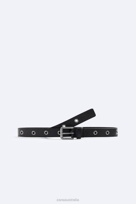 Leather Belt 822X1462 Zara Accessories Men Black