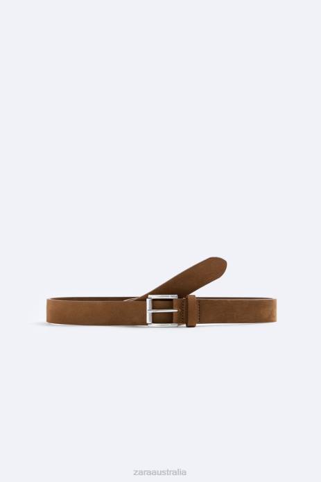 Leather Belt 822X1480 Zara Accessories Men Tobacco