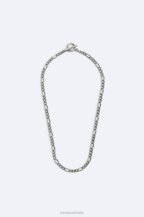 Metal Link Chain 822X1497 Zara Accessories Men Silver