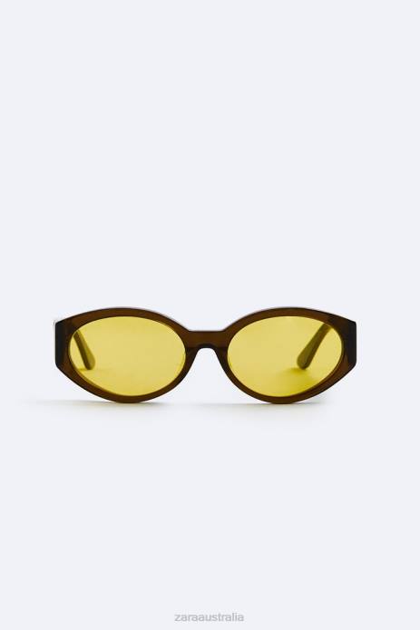 Oval Sunglasses Limited Edition 822X1435 Zara Accessories Men Brown