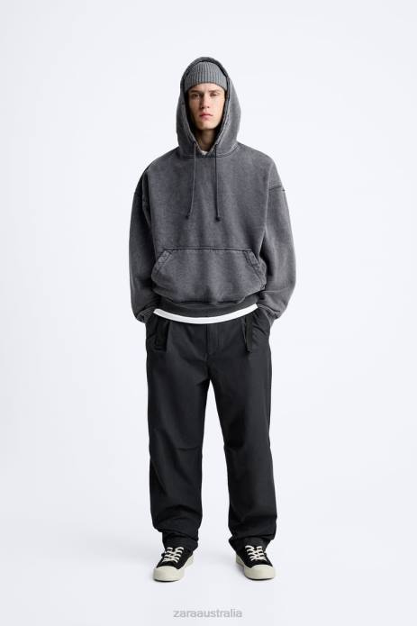 Belted Technical Pants 822X952 Zara Clothing Men Black