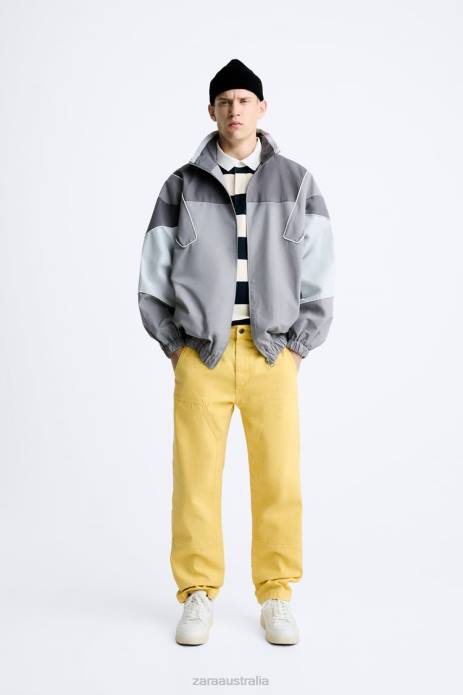 Carpenter Pocket Pants 822X954 Zara Clothing Men Yellow
