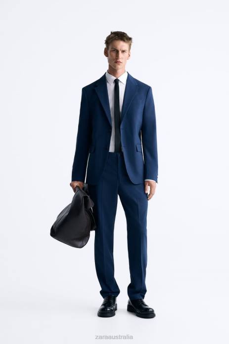 Houndstooth Suit 822X1165 Zara Clothing Men Bluish
