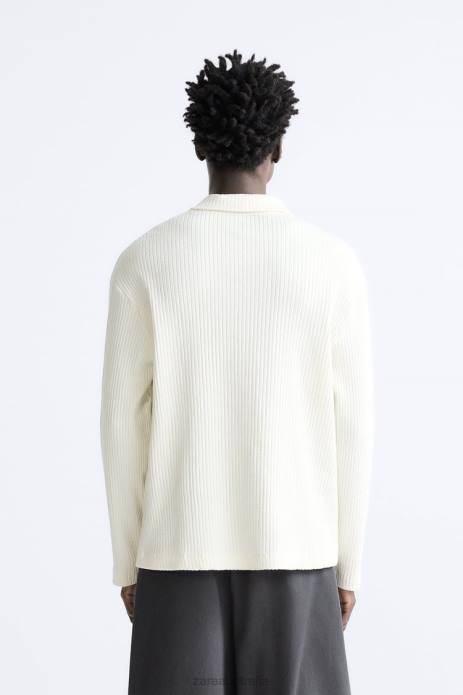 Ribbed Polo 822X1222 Zara Clothing Men Mink Marl