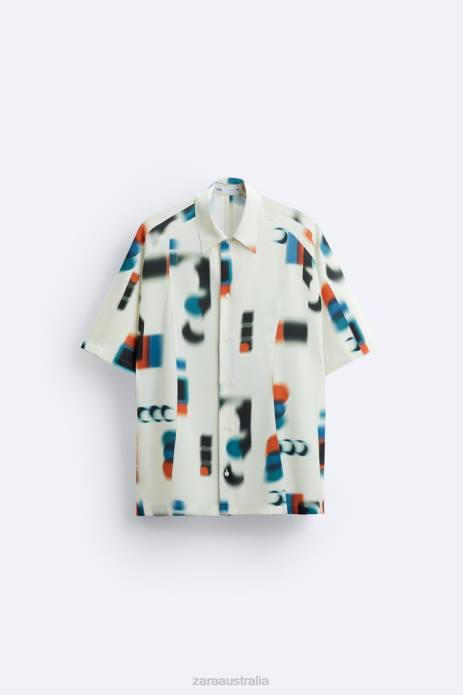 Abstract Print Shirt 822X975 Zara Clothing Men Printed