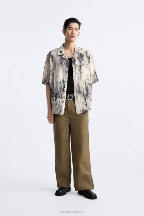 Abstract Print Shirt 822X987 Zara Clothing Men Printed