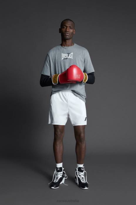 Everlast Training T-Shirt 822X1196 Zara Clothing Men Gray Marl