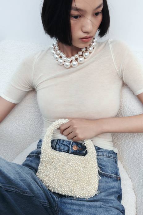 Pearl Shoulder Bag 822X754 Zara Accessories Women Original