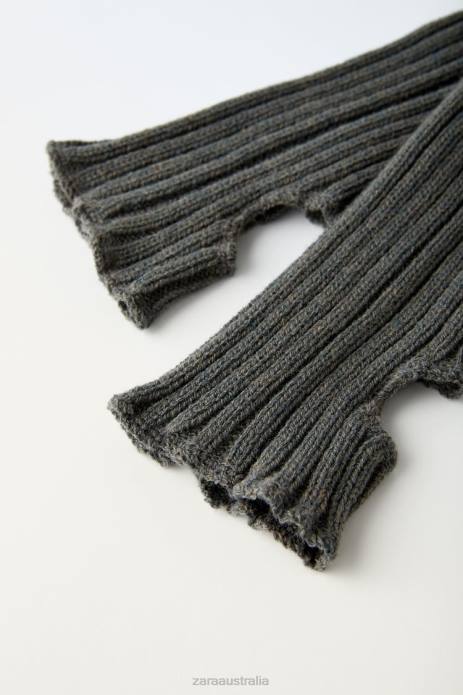 Knit Leg Warmers 822X1511 Zara Accessories Women Anthracite Grey