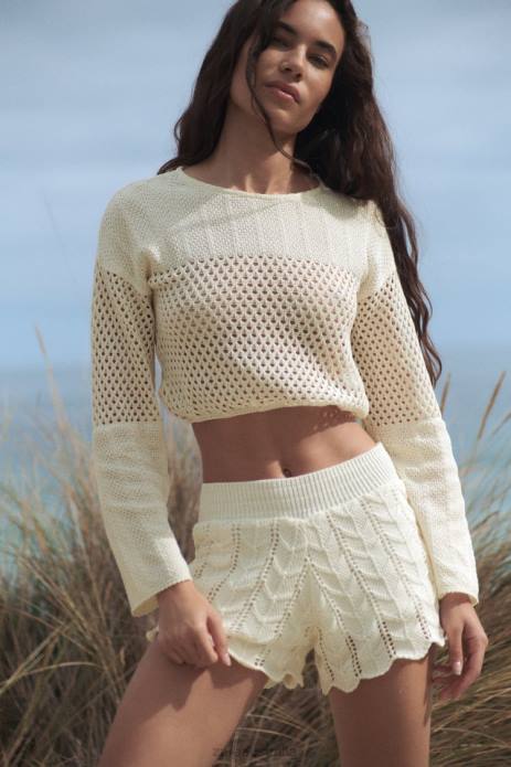 Crochet Shorts 822X620 Zara Clothing Women Ecru