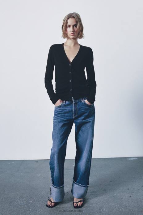 Fitted Knit Cardigan 822X479 Zara Clothing Women Black