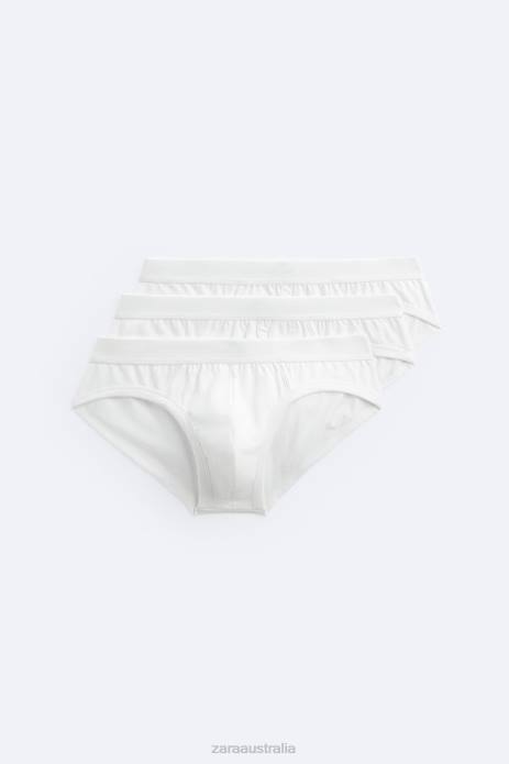 3 Pack Of Basic Briefs 822X1432 Zara Clothing Women White