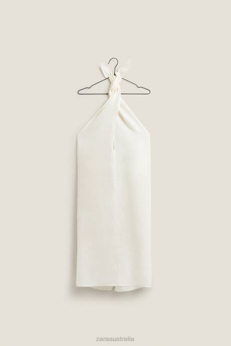 Multiway Linen Sarong 822X1821 Zara Clothing Women Ecru