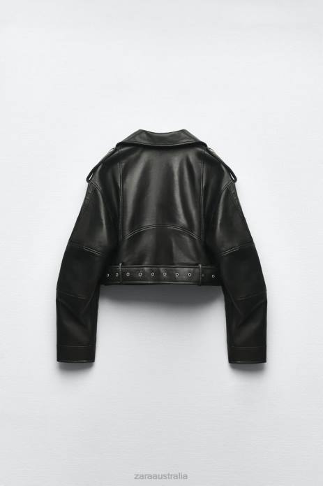 Faux Leather Jacket 822X48 Zara Clothing Women Black