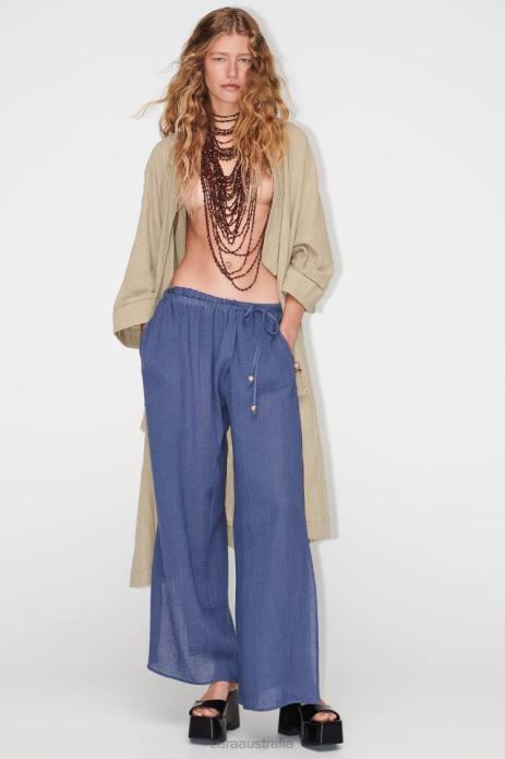 Lace Insert Kimono 822X134 Zara Clothing Women Khaki