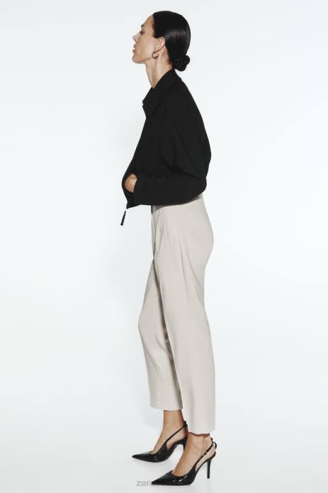 Shirt Style Bomber Jacket 822X44 Zara Clothing Women Black