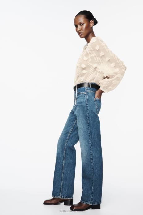 3D Floral Shirt 822X310 Zara Clothing Women Ecru